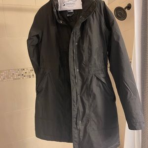 North face long winter coat